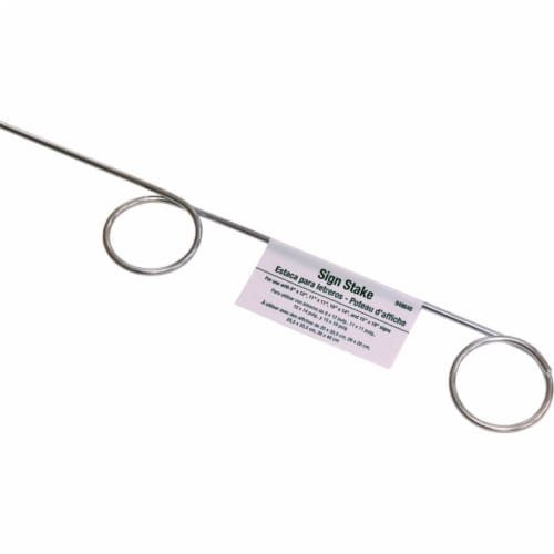 Hillman Aluminum Pigtail Sign Stake Perspective: top
