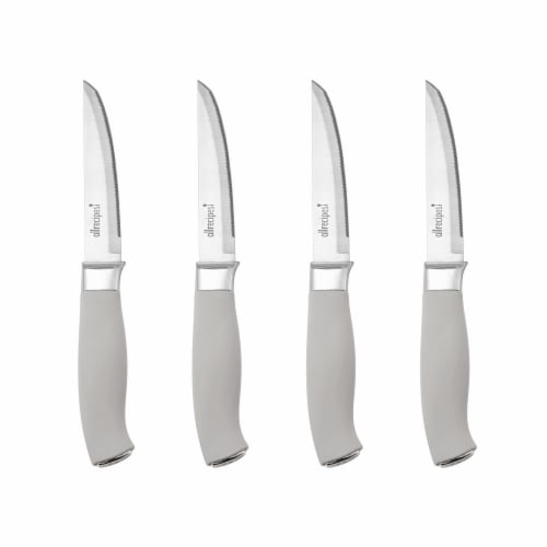 Allrecipes Poly Steak Knives - 4 Pack - Gray Perspective: top