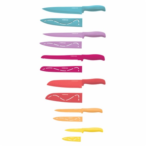 Farberware Resin Knife Set - Assorted Perspective: top