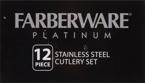 Farbarware® Platinum Stainless Steel Cutlery Set Perspective: top