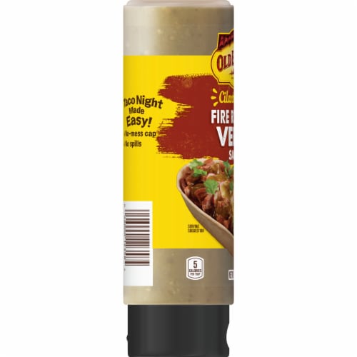 Old El Paso™ Cilantro Lime Fire Roasted Verde Taco Sauce Perspective: top