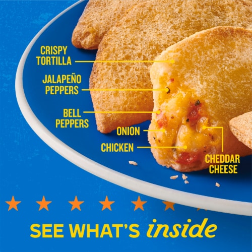 Old El Paso Taco Bites Chicken and Cheese Perspective: top