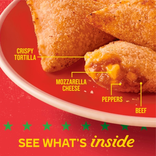 Old El Paso Stuffed Nachos Beef and Cheese Perspective: top