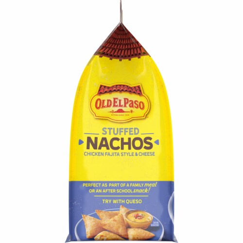 Old El Paso Stuffed Nachos Chicken Fajita Style and Cheese Perspective: top