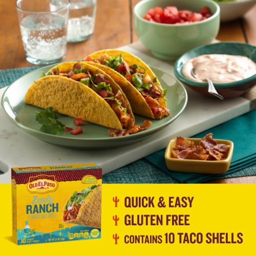 Old El Paso Zesty Ranch Flavored Stand 'N Stuff Taco Shells Perspective: top