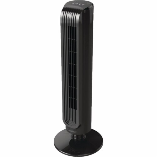 Lasko Oscillating Tower Fan with Remote Control - Black Perspective: top