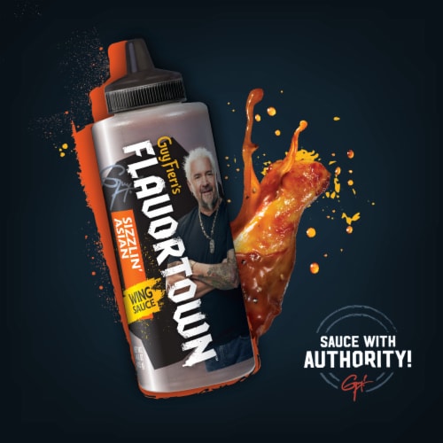 Flavortown Sizzlin' Asian Wing Sauce 14.6 oz Perspective: top