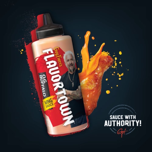 Flavortown O.G. Buffalo Wing Sauce 13.1 oz Perspective: top