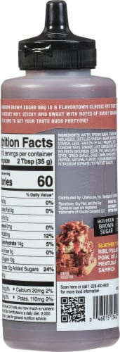 Flavortown Bourbon Brown Sugar BBQ Sauce 15.2 oz Perspective: top