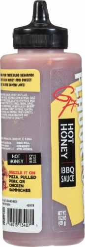 Flavortown Hot Honey BBQ Sauce 15.2 oz Perspective: top