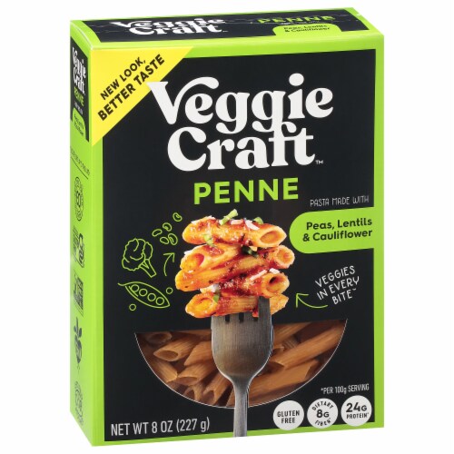 Veggiecraft® Farms Cauliflower Penne Pasta Perspective: top