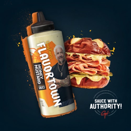 Flavortown Honey Mustard Sauce 12.5 oz Perspective: top