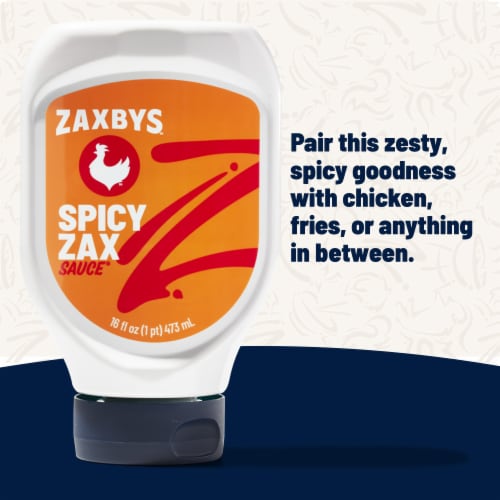 Zaxbys Spicy Zax Sauce 16 fl oz Perspective: top