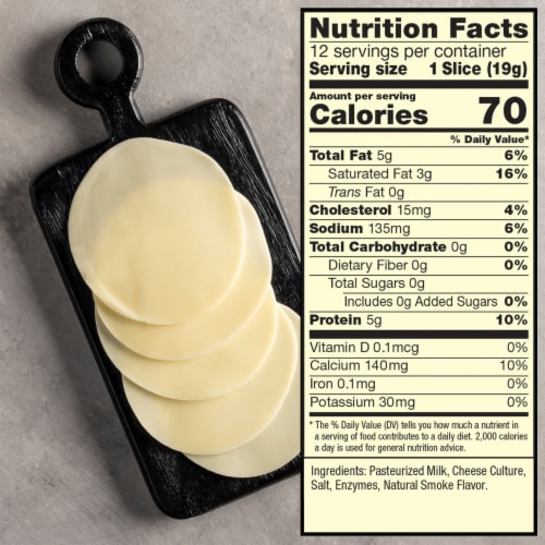 Sargento® Provolone Sliced Cheese Perspective: top