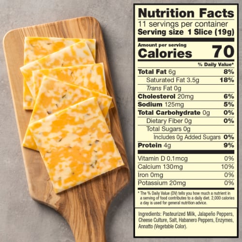 Sargento® Sliced Colby Pepper Jack Perspective: top
