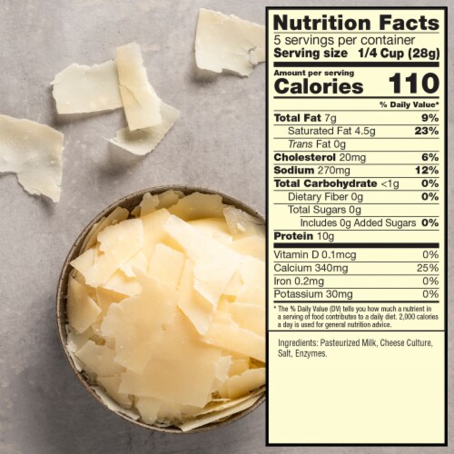 Sargento® Reserve Series™ Shaved 14-Month Aged Parmesan Cheese Perspective: top