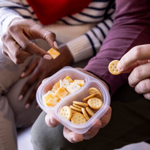 Sargento® Balanced Breaks Pepper Jack and Colby-Jack Cheeses with Mini Ritz® Crackers Snack Pack Perspective: top