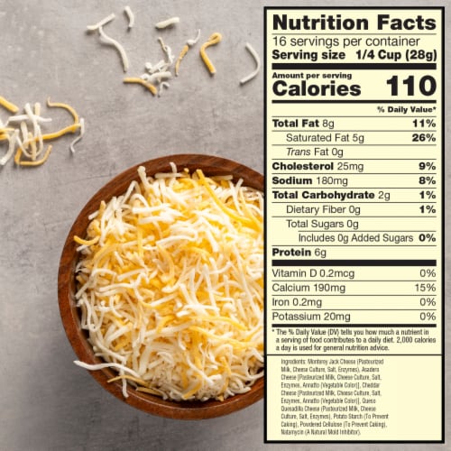 Sargento® Off the Block Fine Cut Shredded 4 Cheese Mexican Cheese Perspective: top
