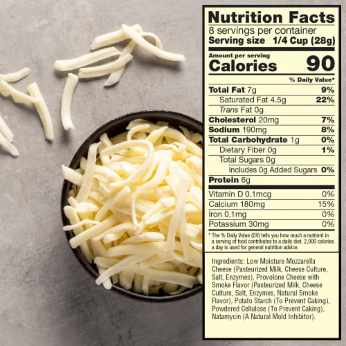 Sargento® Mozzarella & Provolone Shredded Cheese Traditional Cut Perspective: top