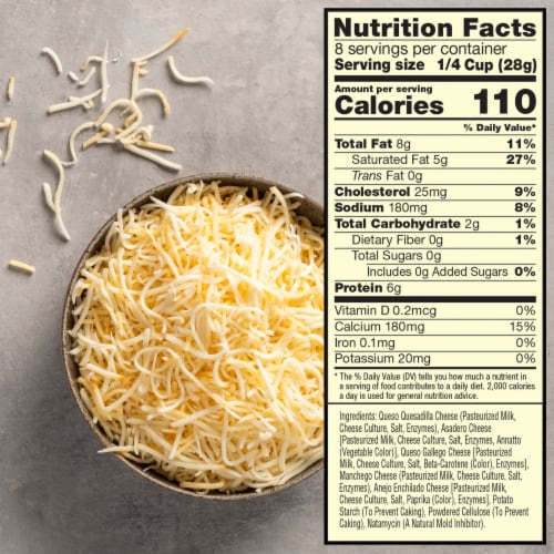 Sargento® Authentic Mexican Shredded Cheese Fine Cut Perspective: top