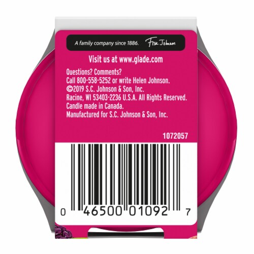 Glade Berry Pop Jar Candle Perspective: top