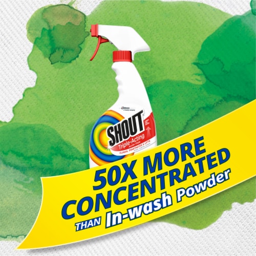 Shout® Active Enzyme Laundry Stain Remover Spray, 22 oz, 1 Ct Perspective: top