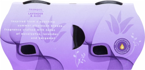 Glade® Tranquil Lavender & Aloe Scented Candles Perspective: top