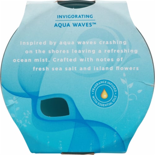 Glade® Invigorating Aqua Waves™ 3-Wick Candle Perspective: top