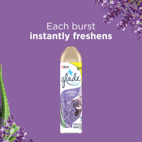 Glade® Tranquil Lavender & Aloe Room Spray Perspective: top