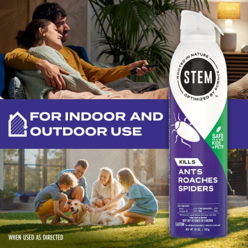 STEM Kills Ants, Roaches & Spiders Plant-based Active Ingredient Insecticide, 10 oz Perspective: top