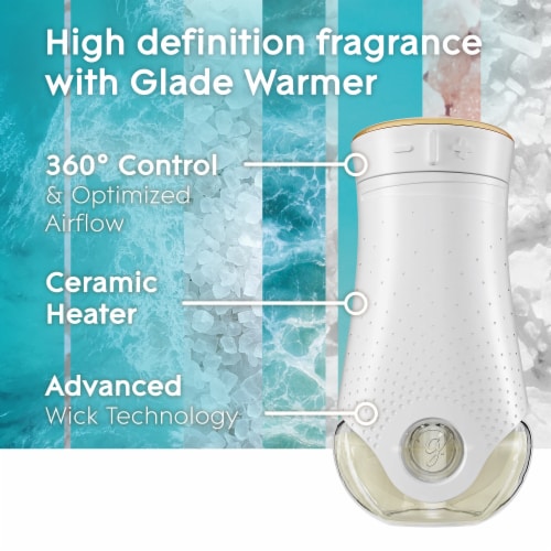 Glade PlugIns Scented Oil 2 Refills, Air Freshener, Sky & Sea Salt, 2 x 0.67 oz Perspective: top