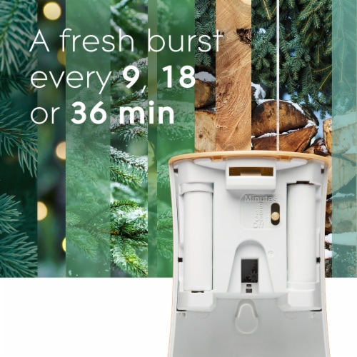 Glade Automatic Spray Refill, Air Freshener, Twinkling Pine & Cedar, 6.2 oz Perspective: top