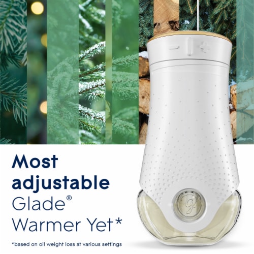 Glade PlugIns Scented Oil, Air Freshener, 2 Refills, Twinkling Pine & Cedar, 0.67 oz Each Perspective: top