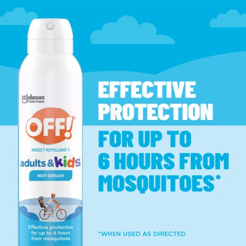 OFF! Insect Repellent Aerosol for Adults & Kids, Fragrance-Free Bug Spray, 5 oz Perspective: top