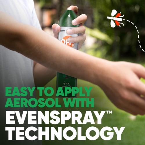 OFF! Deep Woods Insect Repellent V, Outdoor Mosquito, Tick & Fly Spray, 9 oz Perspective: top