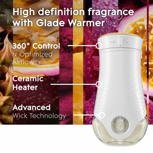 Glade PlugIns Scented Oil 2 Refills, Air Freshener, Hawaiian Breeze & Vanilla Passion Fruit, 0.67 oz Perspective: top