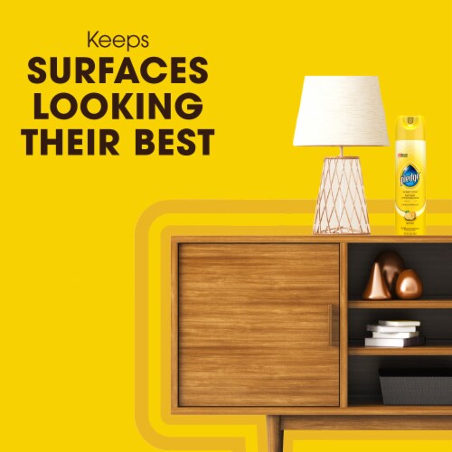 Pledge® Expert Care™ Lemon Enhancing Polish Spray Perspective: top