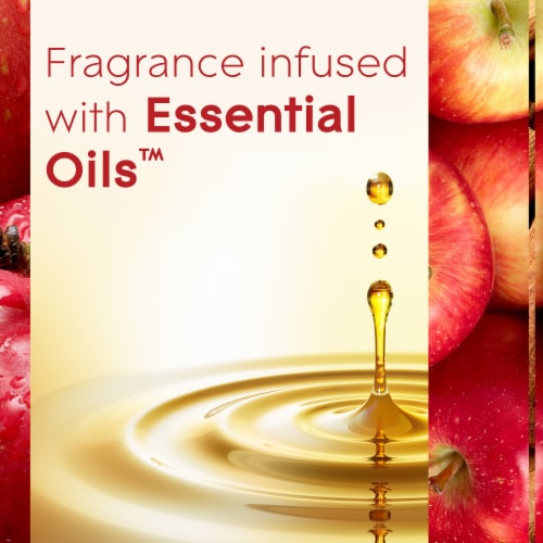 Glade® Candle Jar Air Freshener Apple Cinnamon Infused with Essential Oils Perspective: top