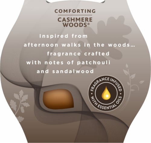 Glade® Comforting Cashmere Woods® Jar Candle Perspective: top