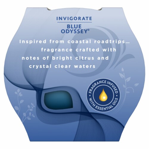 Glade Blue Odyssey Candle Perspective: top