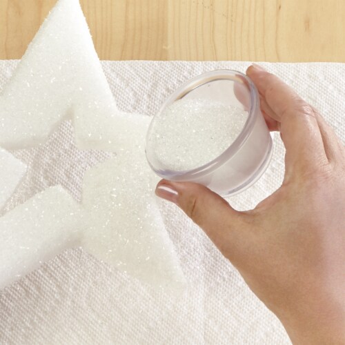 FloraCraft Diamond Dust Glitter - Clear Glass Perspective: top