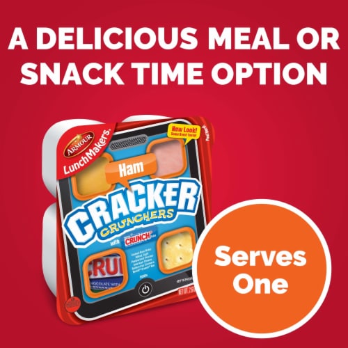 Armour LunchMakers Ham & Cheese Cracker Crunchers Meal Kit with Candy Bar Perspective: top