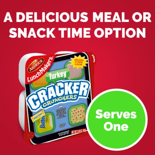 Armour LunchMakers Turkey & Cheese Cracker Crunchers Meal Kit with Candy Bar Perspective: top