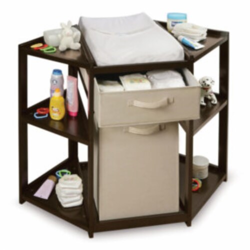 Espresso changing table clearance topper