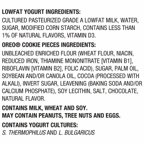 YoCrunch Low Fat Vanilla with Oreo Yogurt Cup Perspective: top