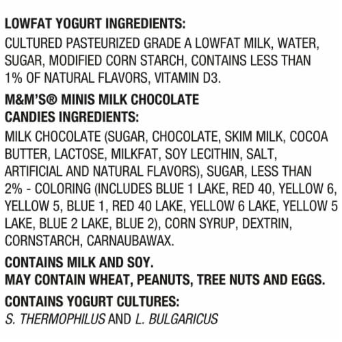 YoCrunch Vanilla Low Fat Yogurt Cups with Mini M&Ms(R) Perspective: top