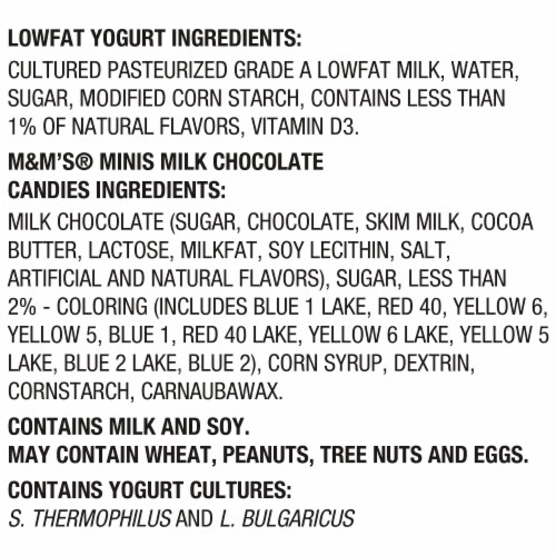 YoCrunch Vanilla Low Fat Yogurt Cups with Mini M&Ms(R) Perspective: top