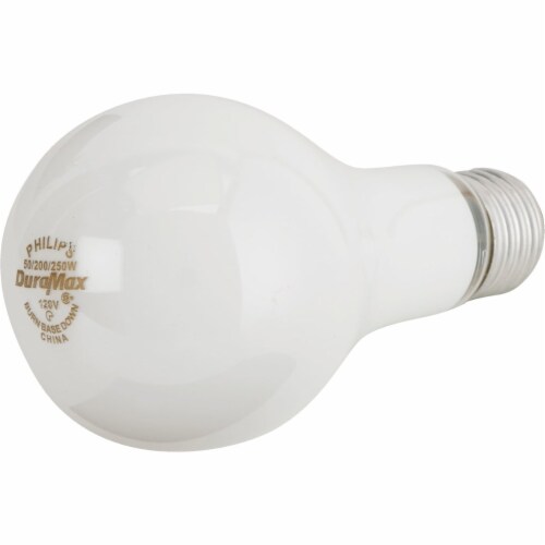 Philips 50/200/250-Watt 3-Way Medium Base A21 Light Bulbs Perspective: top