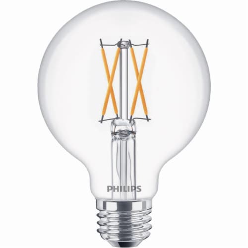 Philips 5.5-Watt (60-Watt) Medium Base Globe G25 LED Light Bulbs Perspective: top