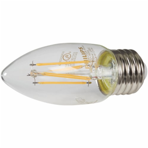 Philips 3.3-Watt (40-Watt) Medium Base Blunt Tip B11 LED Light Bulbs Perspective: top